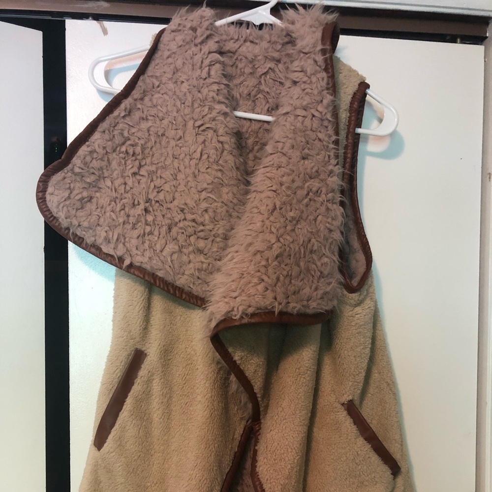 Tan and Brown Women’s Vest